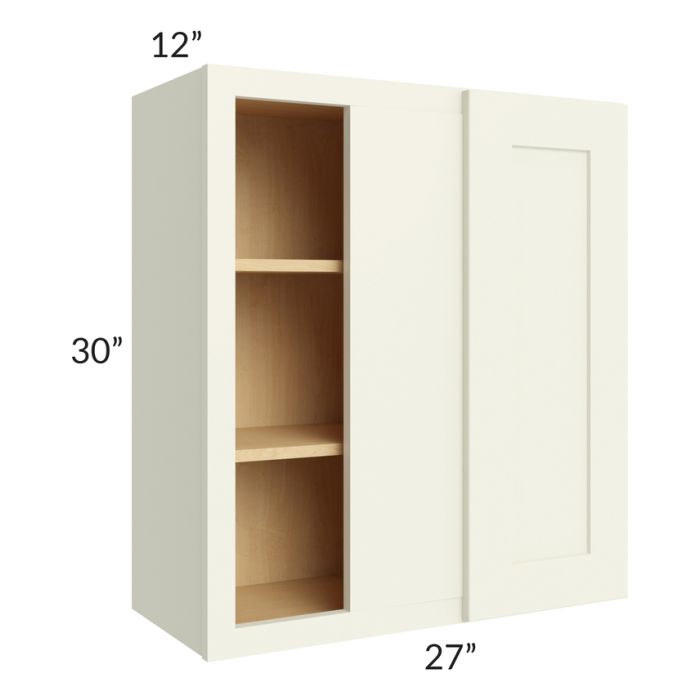 RTA Linen Shaker 27" x 30" Wall Blind Cabinet with 1 Decorative End Panel