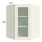 RTA Linen Shaker 27" x 36" Wall Diagonal Corner Cabinet (Prepped for Glass Doors)Linen Shaker 27x36 Wall Diagonal Corner Cabinet (Prepped for Glass Doors)