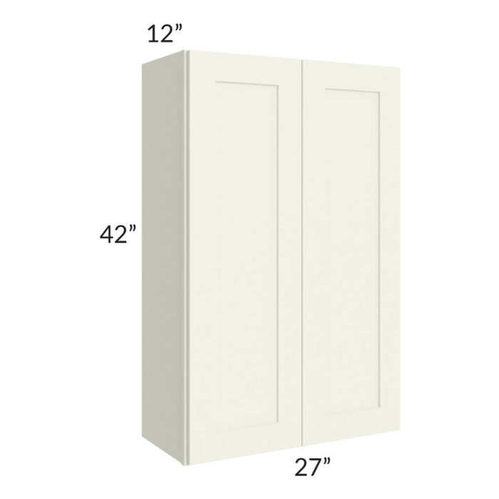 RTA Linen Shaker 27" x 42" Wall Cabinet with 2 Decorative End Panels
