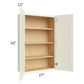 RTA Linen Shaker 27" x 42" Wall Cabinet with 2 Decorative End Panels