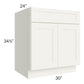 RTA Linen Shaker 30" Sink Base Cabinet (1 drawer front)