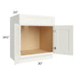 RTA Linen Shaker 30" Sink Base Cabinet (1 drawer front)