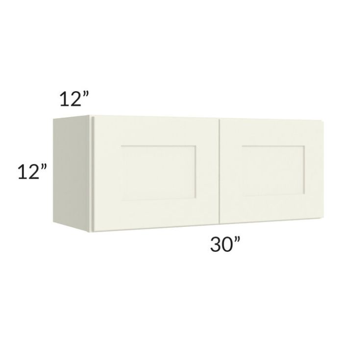 RTA Linen Shaker 30" x 12" Wall Cabinet with 2 Decorative End Panels