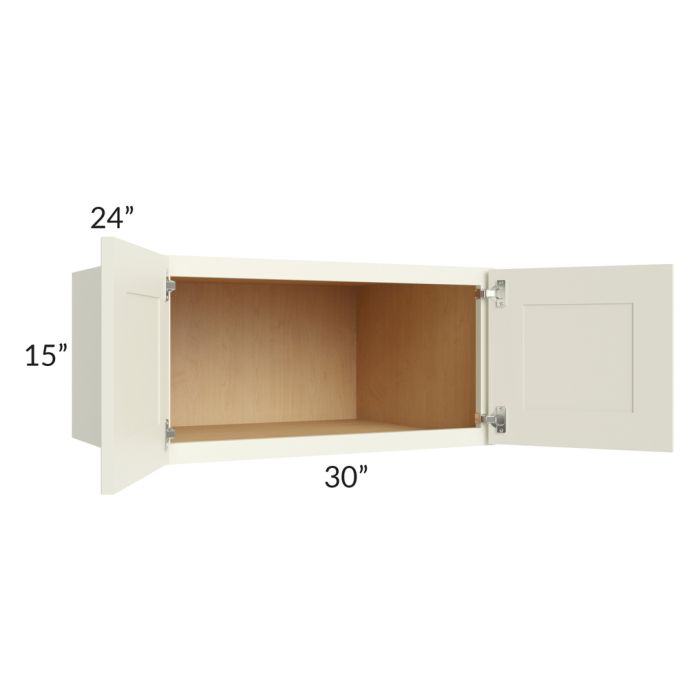 RTA Linen Shaker 30" x 15" x 24" Wall Cabinet