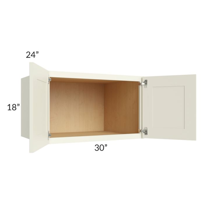 RTA Linen Shaker 30" x 18" x 24" Wall Cabinet