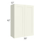 RTA Linen Shaker 30" x 42" Wall Cabinet with 2 Decorative End Panels