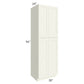 RTA Linen Shaker 30" x 96" x 24" Wall Pantry Cabinet with 1 Roll Out Tray