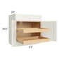 RTA Linen Shaker 33" Base Cabinet with 2 Rollout Trays