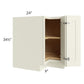 RTA Linen Shaker 33" Lazy Susan Base Cabinet