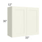 RTA Linen Shaker 33" x 30" Wall Cabinet with 2 Decorative End Panels