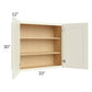 RTA Linen Shaker 33" x 30" Wall Cabinet with 2 Decorative End Panels