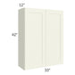RTA Linen Shaker 33" x 42" Wall Cabinet with 2 Decorative End Panels