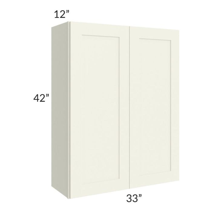 RTA Linen Shaker 33" x 42" Wall Cabinet with 2 Decorative End Panels