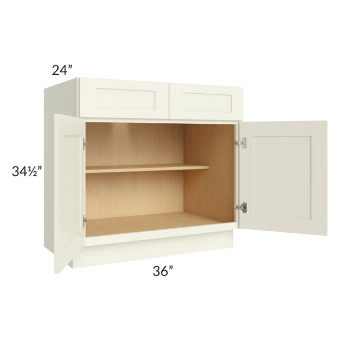 RTA Linen Shaker 36" Base Cabinet with 1 Roll Out Tray