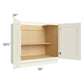 RTA Linen Shaker 36" Full Height Door Base Cabinet with 2 Roll Out Trays