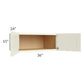 RTA Linen Shaker 36" x 15" x 24" Wall Cabinet