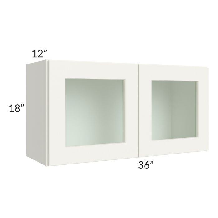 RTA Linen Shaker 36" x 18" Decorative Wall Cabinet with 2 Decorative End Panels