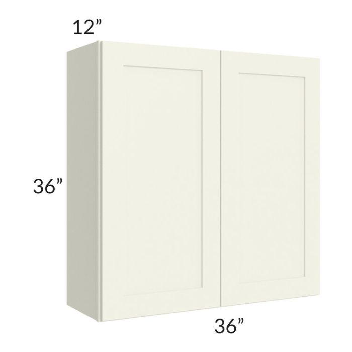 RTA Linen Shaker 36" x 36" Wall Cabinet with 2 Decorative End Panels