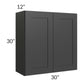RTA Madison Black Shaker 30" x 30" Wall Cabinet