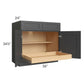 RTA Madison Black Shaker 36" Base Cabinet with 1 Rollout Tray