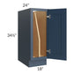 RTA Madison Navy Shaker 18" Full Height Door Tray Divider Base Cabinet