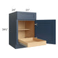 RTA Madison Navy Shaker 21" Base Cabinet with 1 Rollout Tray