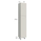RTA Milan Beige Matte 15" x 13" x 84" Pantry Cabinet (13" depth)-Left Hinged
