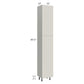 RTA Milan Beige Matte 15" x 13" x 90" Pantry Cabinet (13" depth)-Left Hinged