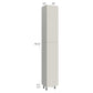 RTA Milan Beige Matte 15" x 13" x 96" Pantry Cabinet (13" depth)-Right Hinged with 1 Finished Side