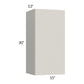 RTA Milan Beige Matte 15" x 30" Wall Cabinet-Left Hinged