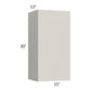 RTA Milan Beige Matte 15" x 30" Wall Cabinet-Right Hinged