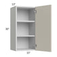 RTA Milan Beige Matte 15" x 30" Wall Cabinet-Right Hinged with 2 Finished Sides