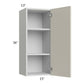 RTA Milan Beige Matte 15" x 36" Wall Cabinet-Left Hinged with 2 Finished Sides