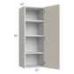 RTA Milan Beige Matte 15" x 42" Wall Cabinet-Right Hinged