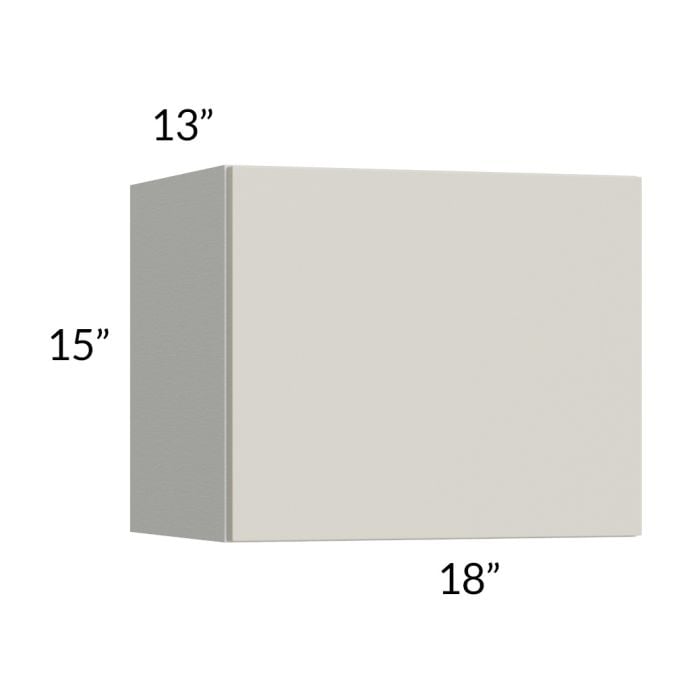 RTA Milan Beige Matte 18" x 15" Lift-Up Door Wall Cabinet
