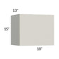 RTA Milan Beige Matte 18" x 15" Lift-Up Door Wall Cabinet with 1 Finished End Panel