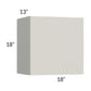 RTA Milan Beige Matte 18" x 18" Lift-Up Door Wall Cabinet