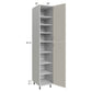 RTA Milan Beige Matte 18" x 24" x 96" Pantry Cabinet (24" depth)-Left Hinged with 2 Finished Sides and 1 Roll Out Tray