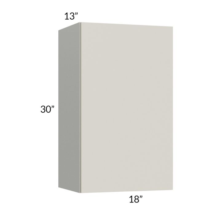 RTA Milan Beige Matte 18" x 30" Wall Cabinet-Right Hinged