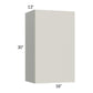 RTA Milan Beige Matte 18" x 30" Wall Cabinet-Right Hinged with 1 Finished Side