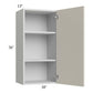 RTA Milan Beige Matte 18" x 36" Wall Cabinet-Left Hinged with 2 Finished Sides