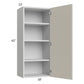 RTA Milan Beige Matte 18" x 42" Wall Cabinet-Right Hinged with 1 Finished Side