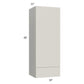 RTA Milan Beige Matte 18" x 48" x 15" Wall Cabinet-Right Hinged with Drawers