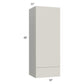 RTA Milan Beige Matte 18" x 48" x 15" Wall Cabinet-Right Hinged with Drawers and 1 Finished End Panel