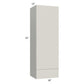 RTA Milan Beige Matte 18" x 54" x 15" Wall Cabinet-Left Hinged with Drawers