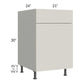 RTA Milan Beige Matte 21" Base Cabinet-Left Hinged