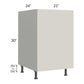 RTA Milan Beige Matte 21" Full Height Door Base Cabinet-Right Hinged