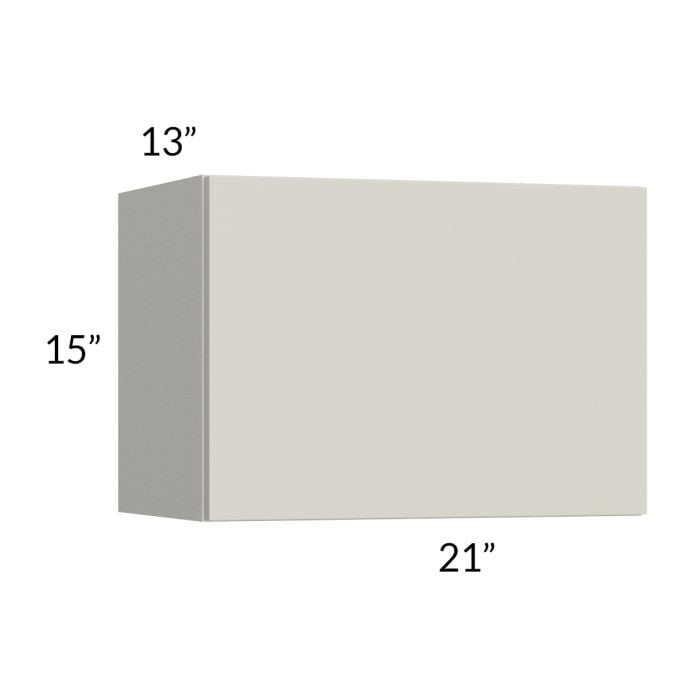 RTA Milan Beige Matte 21" x 15" Lift-Up Door Wall Cabinet