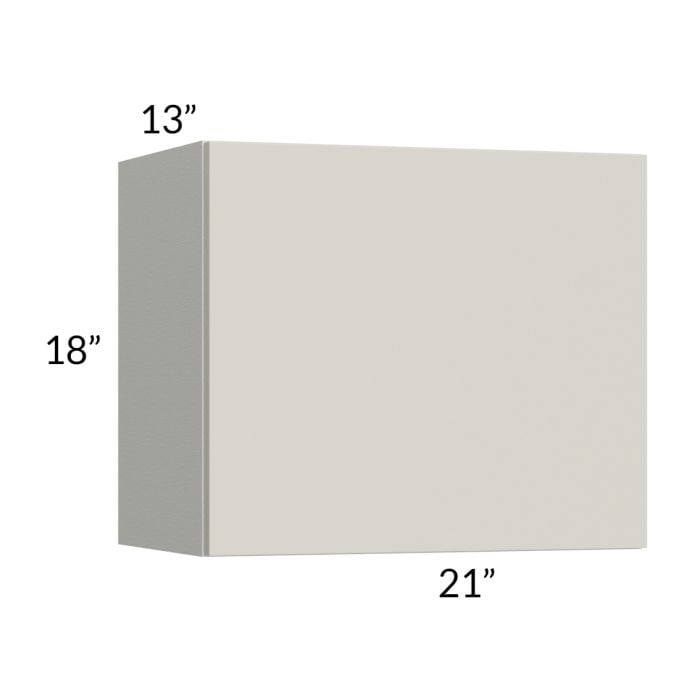 RTA Milan Beige Matte 21" x 18" Lift-Up Door Wall Cabinet