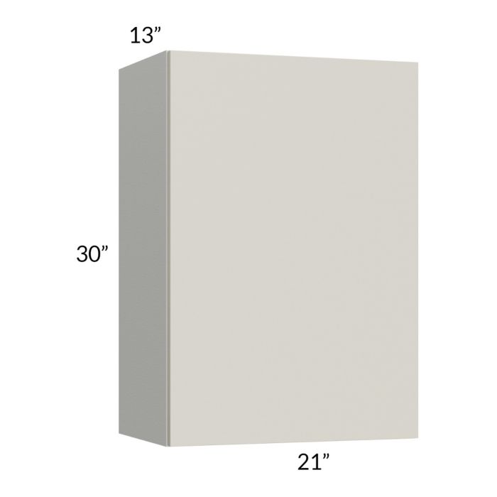 RTA Milan Beige Matte 21" x 30" Wall Cabinet-Right Hinged